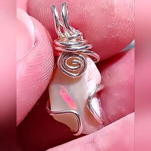 Australian Opal Pendant Lightning Ridge Double Sided Sterling Silver